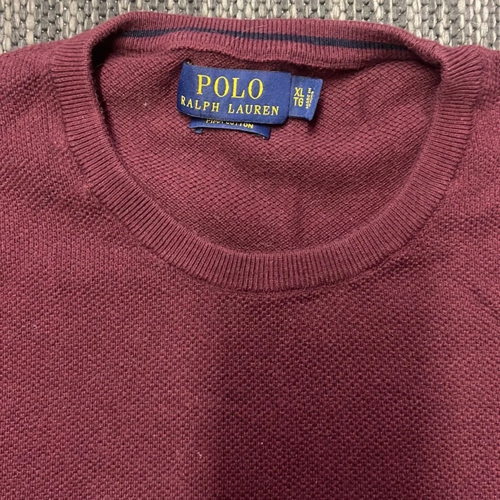 Polo Ralph Lauren Burgundy XL Sweater - Picture 2 of 3